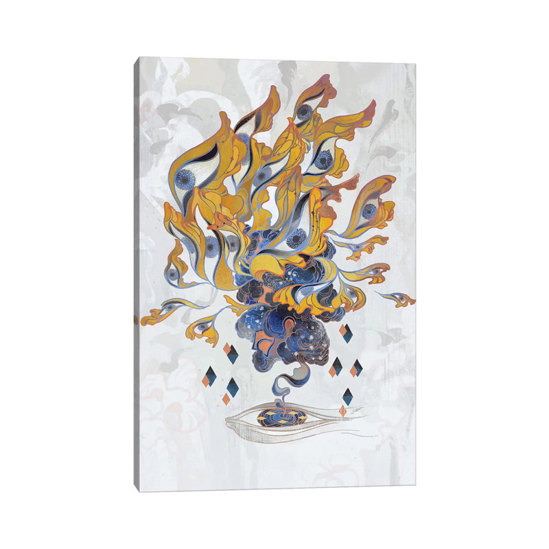 «Porcelain Pillows III» par Sija Hong - reproduction d'art, Toile tendue, Pas de tapis, H 26 po x l 18 po x P 1,5 po