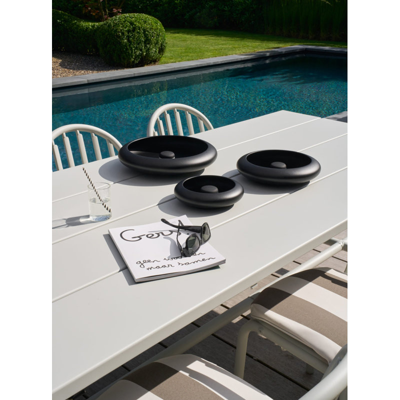 Fred 7 Piece Dining Set, Black, 31.7" H x 20.5" W x 23.5" D, Anthracite