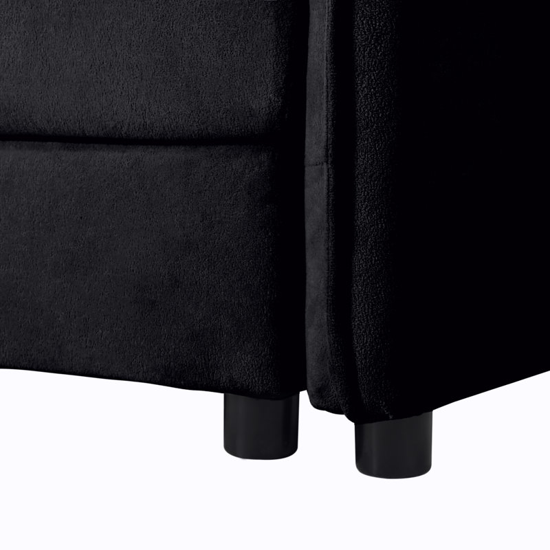 Canapés modulaires confortables en chenille, canapé en forme de L pour la maison et le bureau