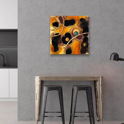  «Météore douche 1» par Alicia Ludwig, art mural en verre acrylique, 24 po x 24 po