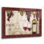 Art mural en verre épique «Wine In Paris 1 Damask Border» par Janelle Penner-106419218