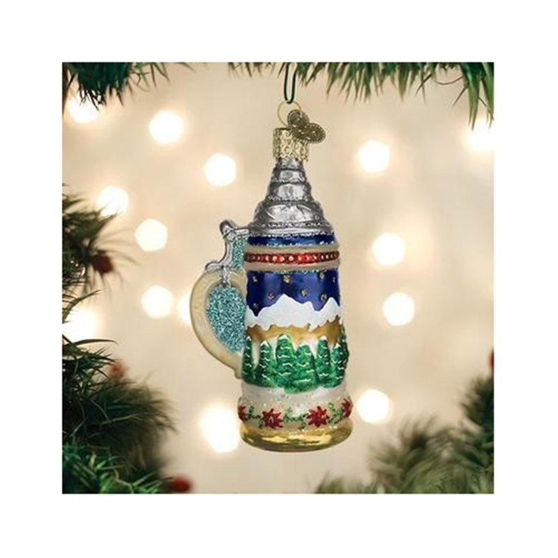 Ornement en verre soufflé pour sapin de Noël Old World