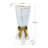 White Ceramic Vase With Ornate Gold Bow Design-1779180678