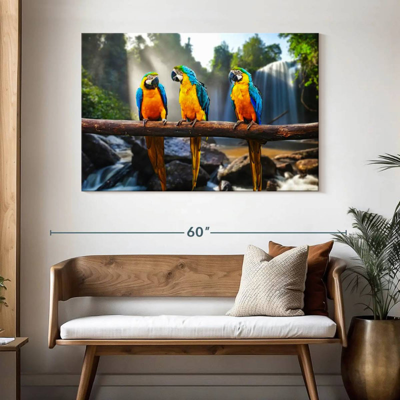 Bramaw Macaw Friends, H 32 po x l 48 po