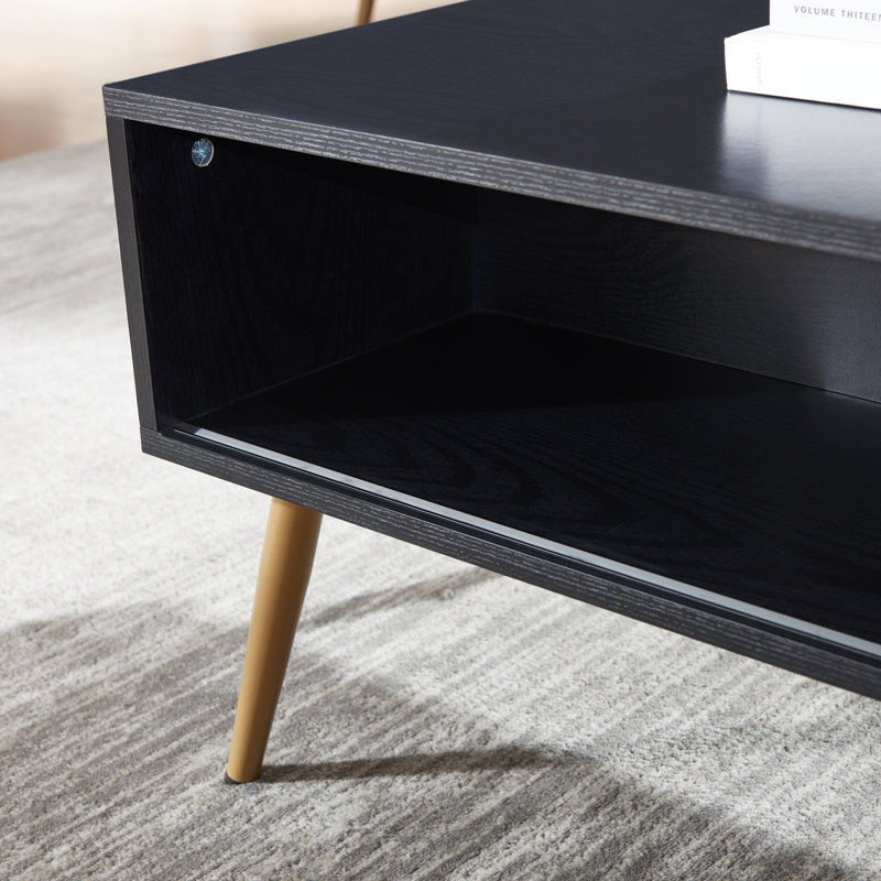 42" W Coffee Table, Black