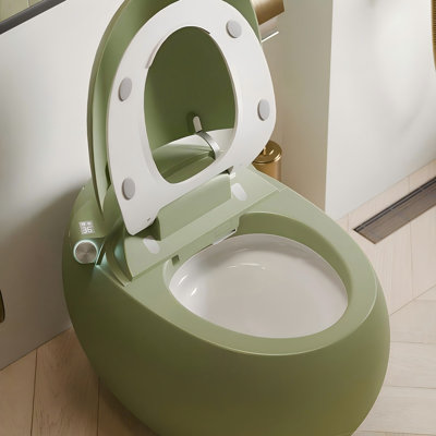 12" Rough-In Household Siphonic Smart Toilet with Built-in Water Tank, Auto Sensor Lid Opening, Night Light and Adjustable Temperature Functions
