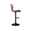 Ensemble de 2 tabourets de bar pivotants rembourrés en similicuir Modern