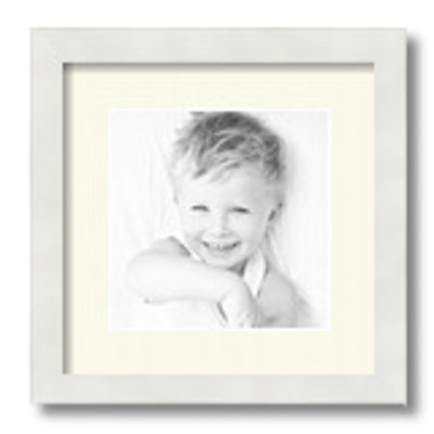 Cadre photo blanc satiné 8 po x 8 po Latitude White
