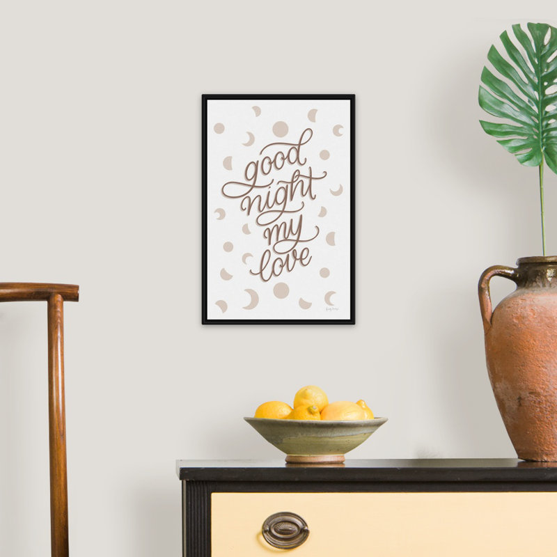 «Boho Nursery VI» par Becky Thorns, reproduction d'art textuel sur toile, H 20 po x l 14 po x P 1,75 po, Cadre flottant noir