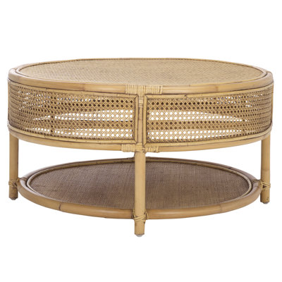 Rodanthe Floor Shelf Coffee Table with Storage by Bay Isle Home