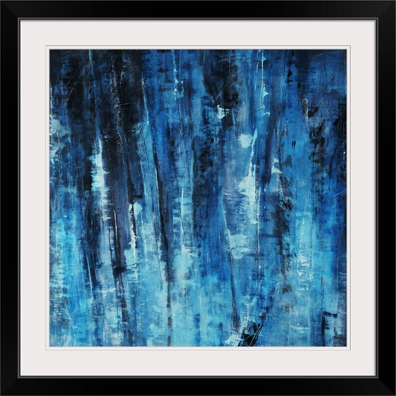 «Elden Sapphire», reproduction, Cadre noir, H 20" x l 20" x P 1"