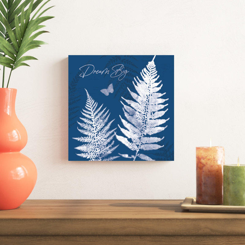 Bleu véritable VI, H 12 po x l 12 po