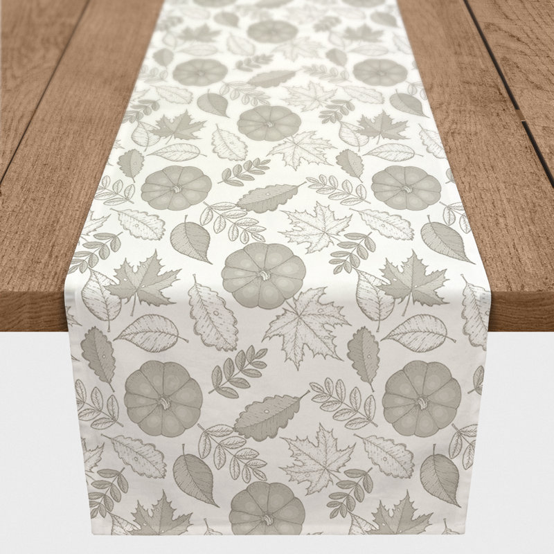 Charnele Rectangle Floral Polyester Table Runner, 90" x 16"