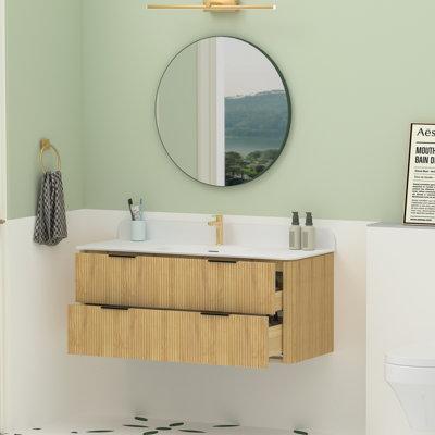 Benford 48 Inch Floating Bathroom Vanity With Single Sink