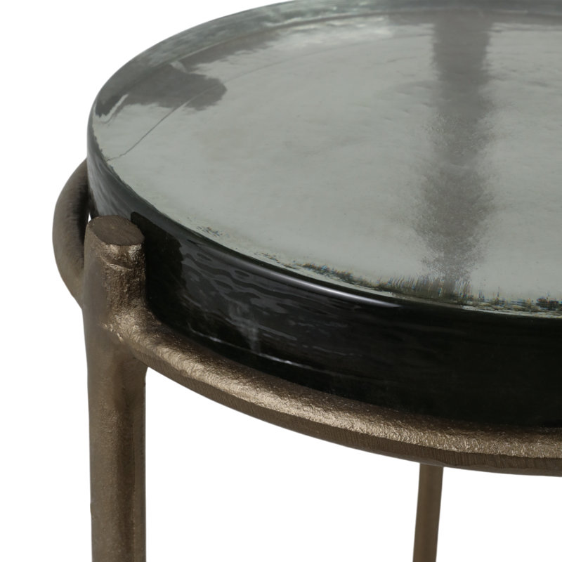 Table d'appoint Everly Quinn 2 pièces Adonia, Or