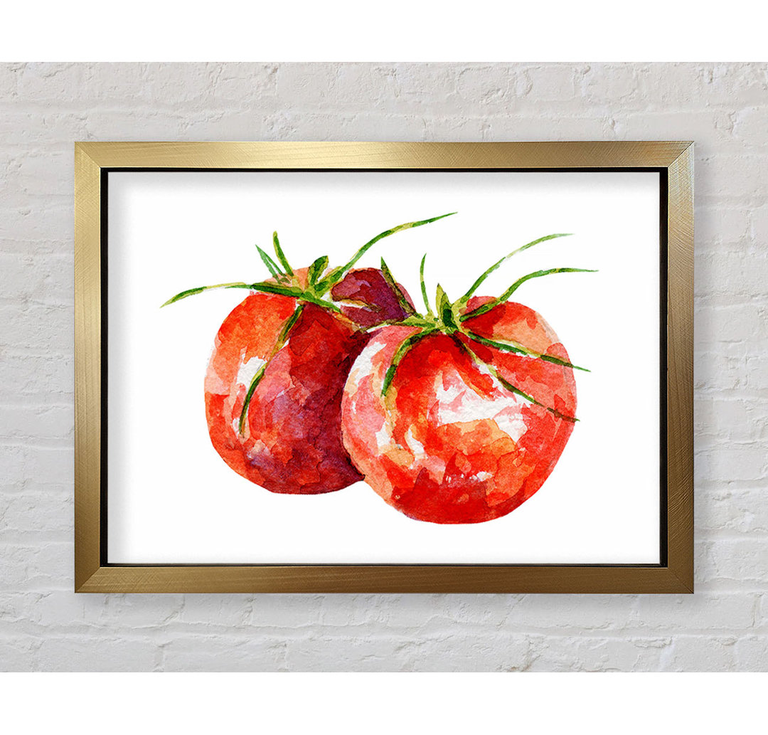 Duo Tomato 1 - Einzelner Bilderrahmen Kunstdrucke