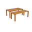Olesen 8 - Person Acacia Solid Wood Patio Dining Set Extendable Rectangular Table