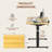 Adjustable Standing Desk, Whole-Piece Desktop-1704000865-1704026232