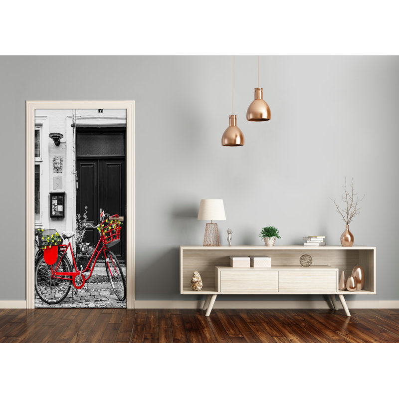 Cycling City Door Decal