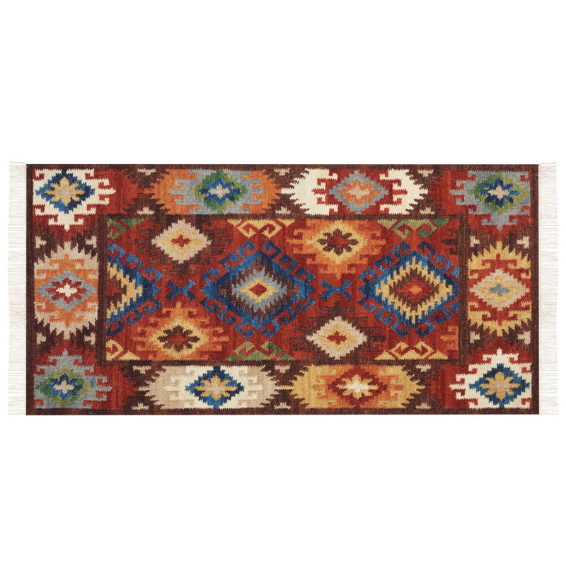 Stuttgart Southwestern Wool Hand Woven Area Rug, Rectangle 80 x 150cm