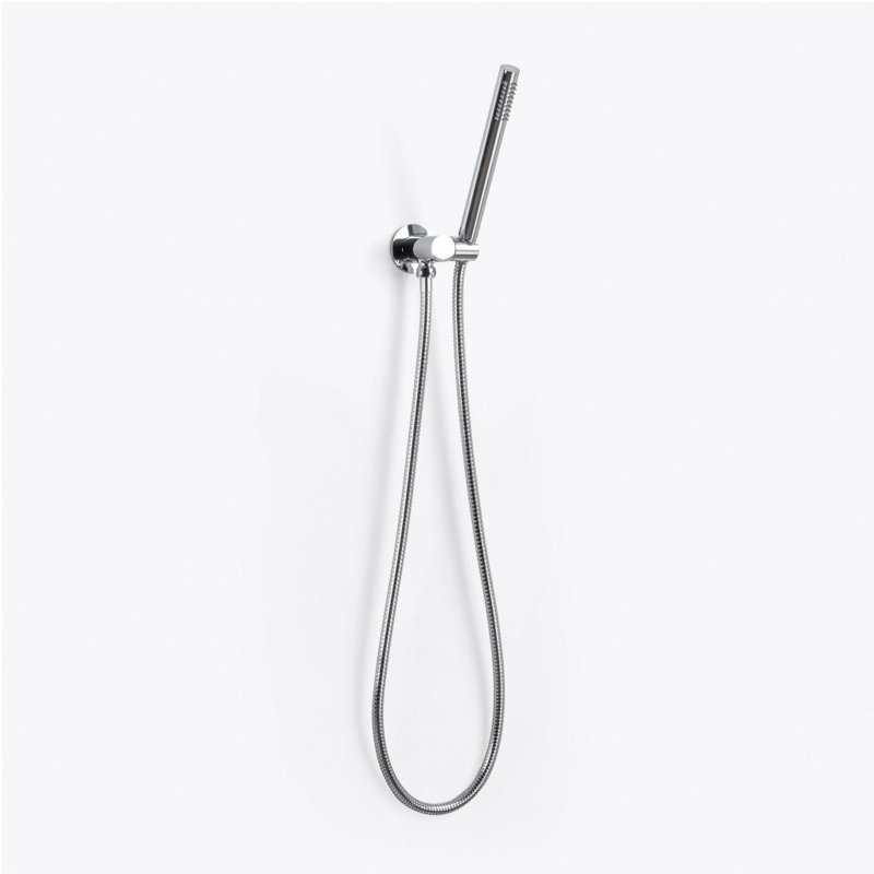 Metro 2-Way Pressure Balance Trim Complete Shower Set - Ceiling Mount - 12" Brass/Polished Chrome