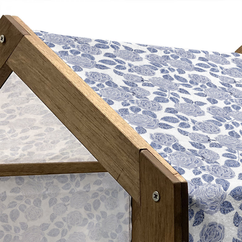 Niche pour chien en bois, H 25,59 po x l 29,53 po x P 21,65 po