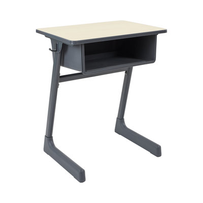 ECR4Kids Cave Open Front Desk with Plastic Book Box, Classroom Furniture