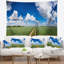 Tapisserie de soleil avec chemin en polyester avec des accessoires de suspension de soleil inclus-28490122