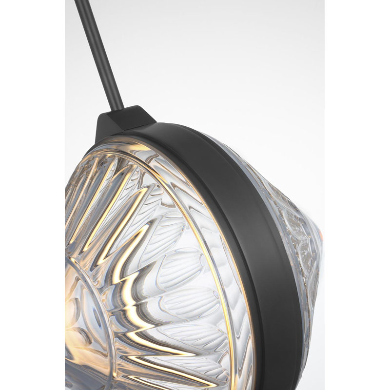 Waterford Copper Coast 15" Pendant with Olive Cut Clear Crystal, Bronze