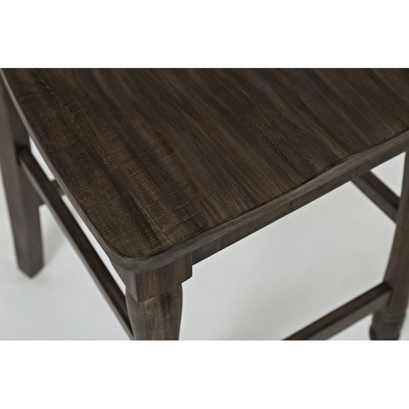 Karley Solid Wood Counter Stool, Barnwood Brown