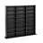 Cataleya Triple Width Multimedia Shelves, 3 Column Tall Media Storage Cabinet with 21 Adjustable Shelves Display DVD for Living Room, 8.75" D x 56" W x 51" H, Black-258139622