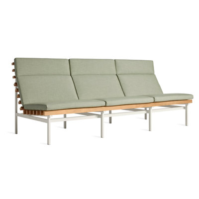 Perch 88'' Wide Powder Coated Aluminum Patio Sofa with Cushions