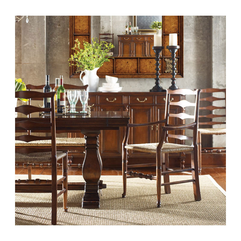 Country Farmhouse Solid Wood Arm Chair