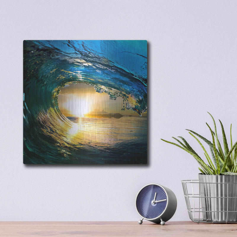 "Le Langage des Vagues" par Luxe, H 12 po x l 12 po