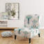 Fauteuil de chambre rembourré Green Damask