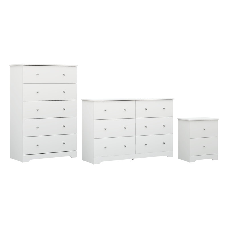 Blaklee 3 Pieces Bedroom Set, White