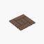Carreaux de terrasse de style ZZ de 12 pouces, carreaux de plancher modulaires de style bricolage, carreaux de sol d'intérieur et d'extérieur, carreaux de cour faciles à installer rapidement, 44 pièces, brun