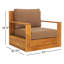 Krista Teak Armchair-1885300264