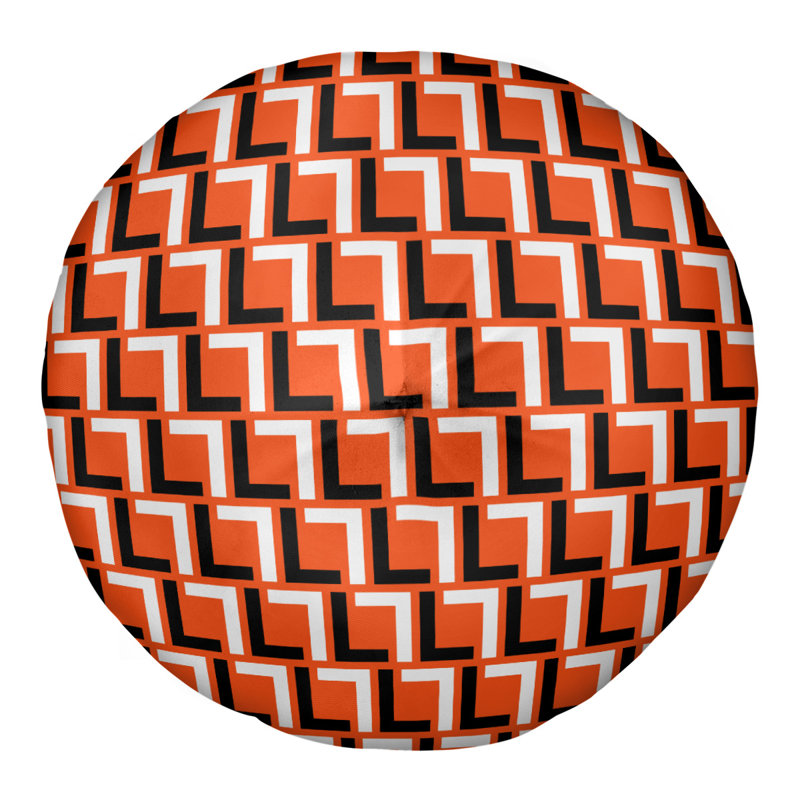 Housse de coussin et insert Cincinnati Football Luxury, Orange / Noir / Blanc, 30'' x 30''