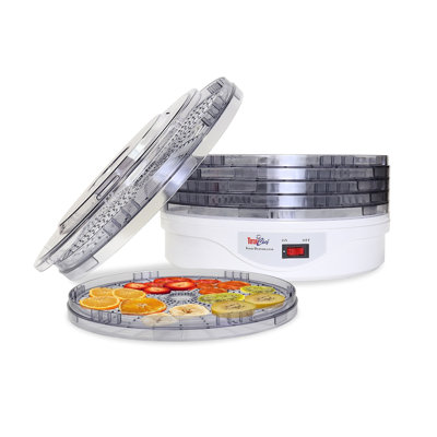 Total Chef Countertop Food Dehydrator, 5 Tray Dryer for Fruit, Jerky