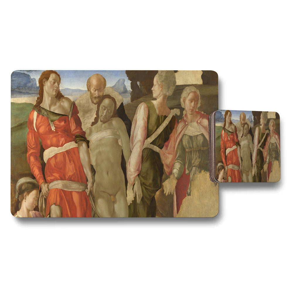 Renaissance Style Placemat And Coaster Set Art Print