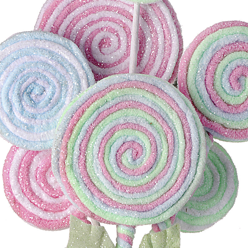 Grand choix de sucettes pastel givré