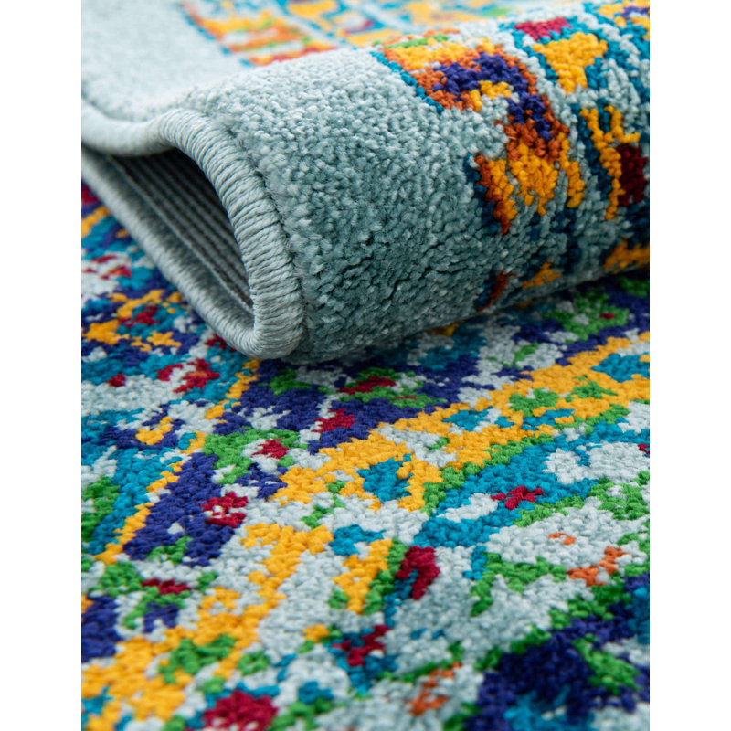 Erltrud Oriental Indoor Rug, Round 7'10"