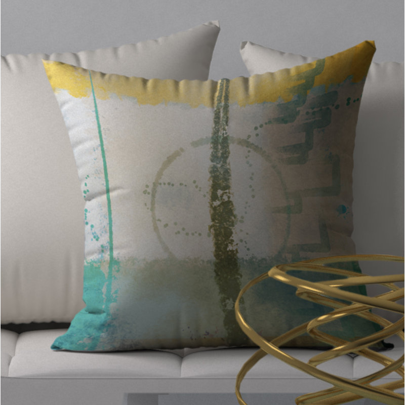 Abstract Throw Pillow, 20" x 20"