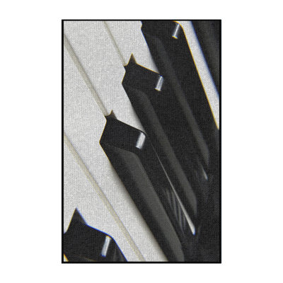 Tapis noir Piano Close up 6