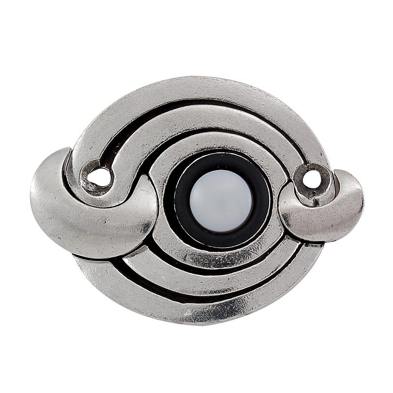 Ariosto Push Button, Vintage Pewter