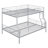 Full Xl Over Queen Metal Bunk Bed-2071824766