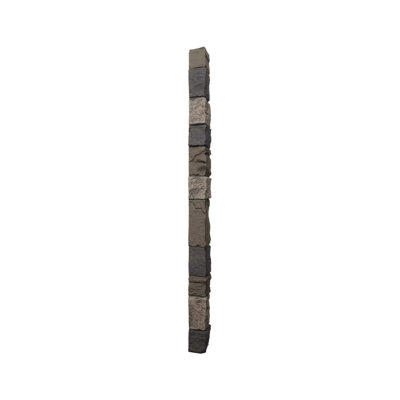 Universal Outside Corner for EverStone Faux Stone Siding Panels, 3"W x 3"D x 48"H, Midnight Granite Color