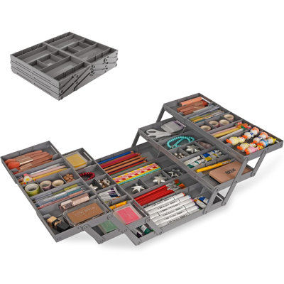 3-tier Expandable Drawer Organizer Folding Storage
