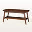 Table basse moderne en noyer foncé Montreux